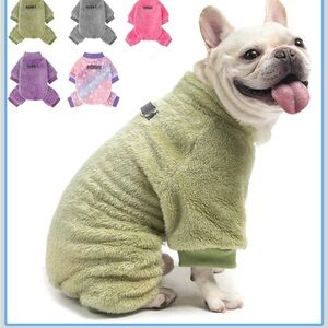 PAWCHIE Dog Fuzzy Velvet Pajamas,Dog Sweater size s/m